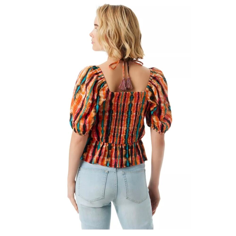 NwT Jessica Simpson 100% Cotton Tie Dye Blouse XL - Picture 2 of 10